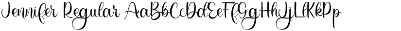 Jennifer Regular font