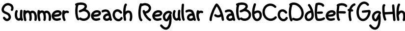 Summer Beach Regular font