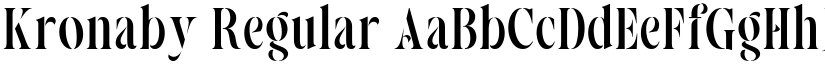 Kronaby Regular font