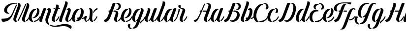 Menthox font download