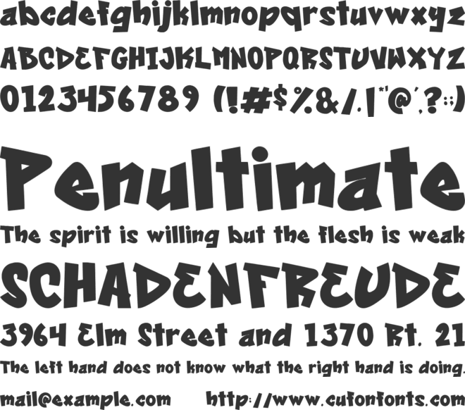 Cool Sensation font preview