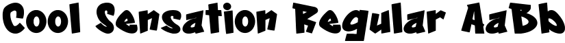 Cool Sensation Regular font
