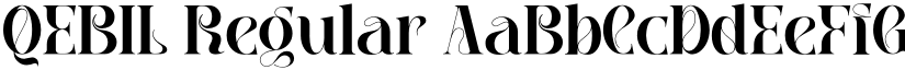 QEBIL Regular font