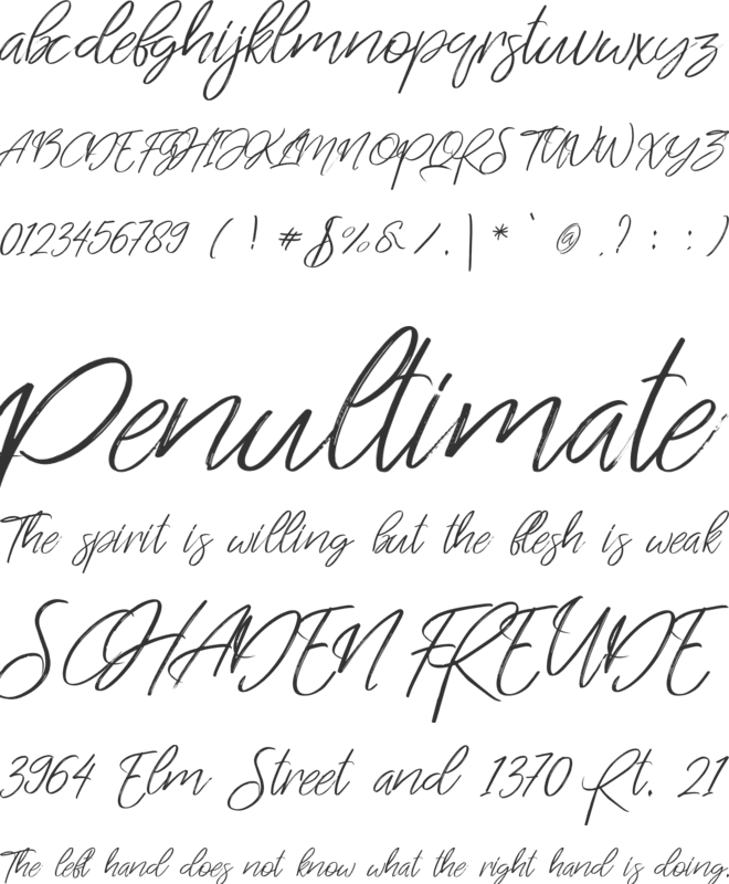 Swimsweet font preview