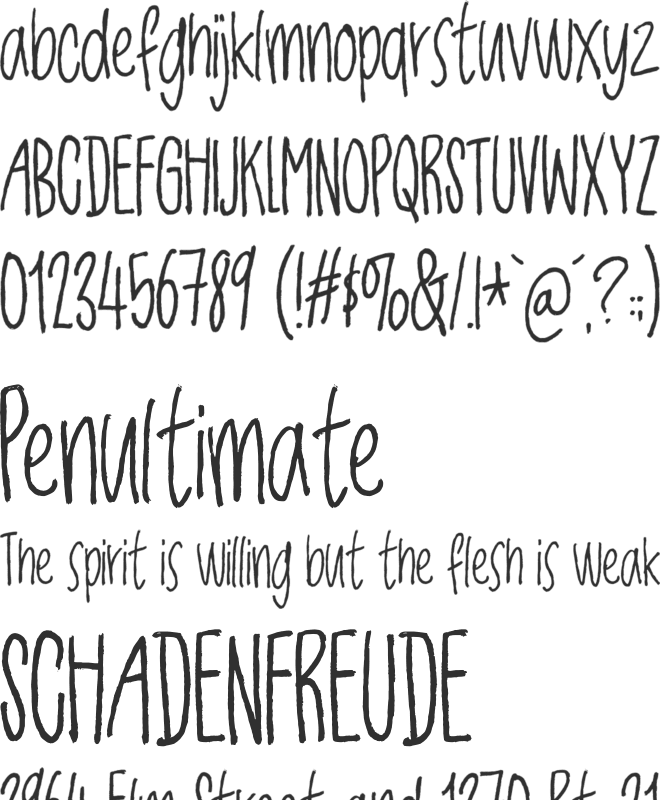 Jackdaws DEMO font preview