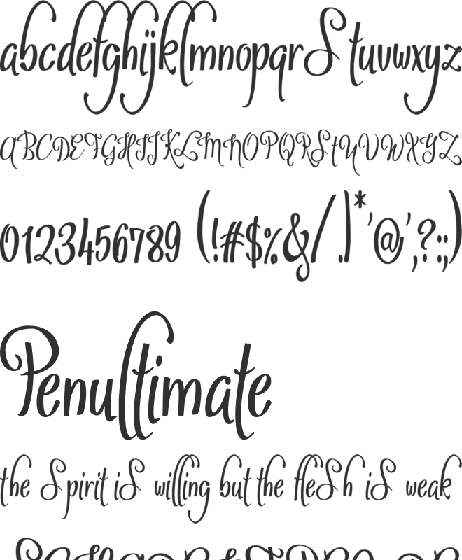 Sybelia font preview