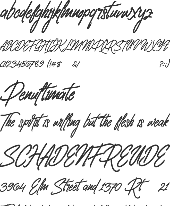 Clovvo Personal Use font preview