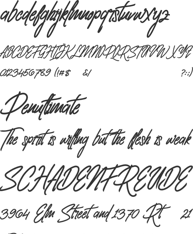 Clovvo Personal Use font preview