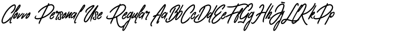 Clovvo Personal Use Regular font