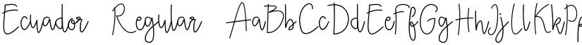 Ecuador font download
