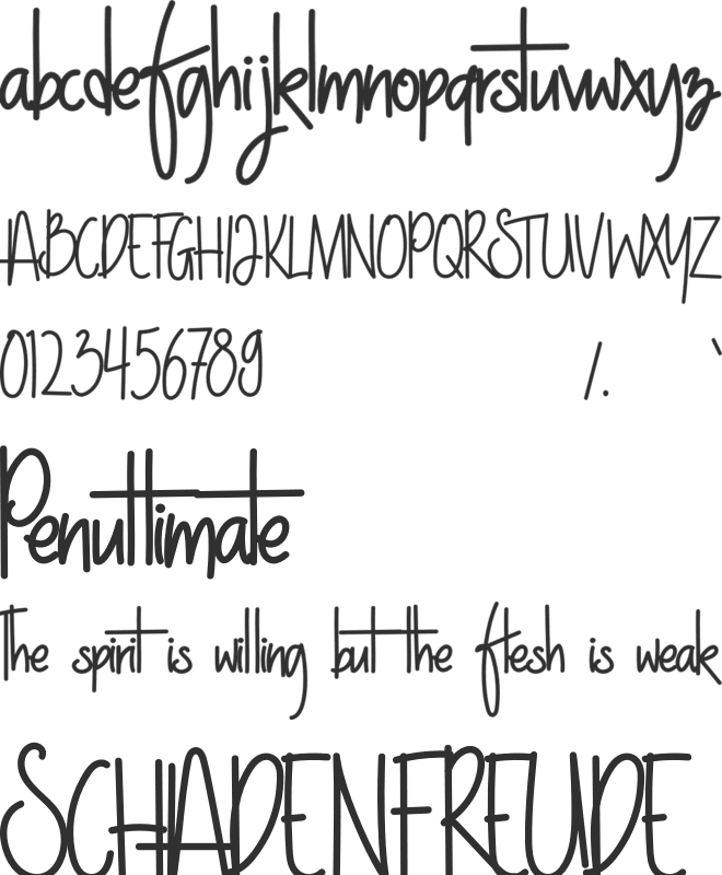 NightWork font preview