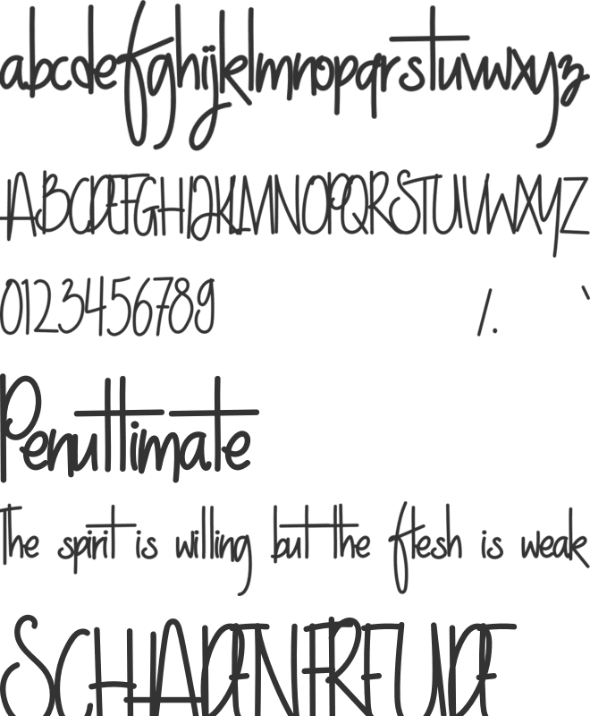 NightWork font preview