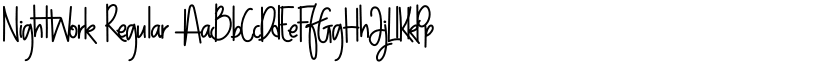 NightWork Regular font