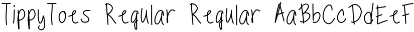 TippyToes Regular Regular font