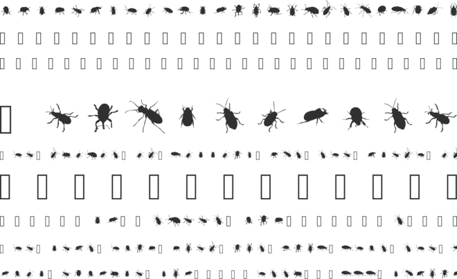 The Beetles font preview
