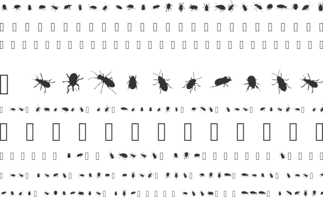 The Beetles font preview