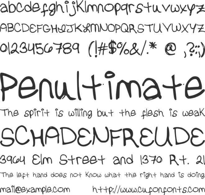 ErinValerie font preview
