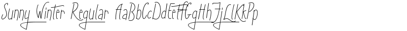 Sunny Winter Regular font