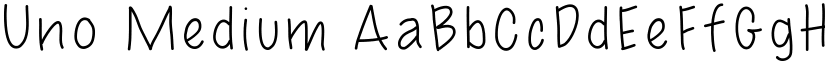 Uno Medium font
