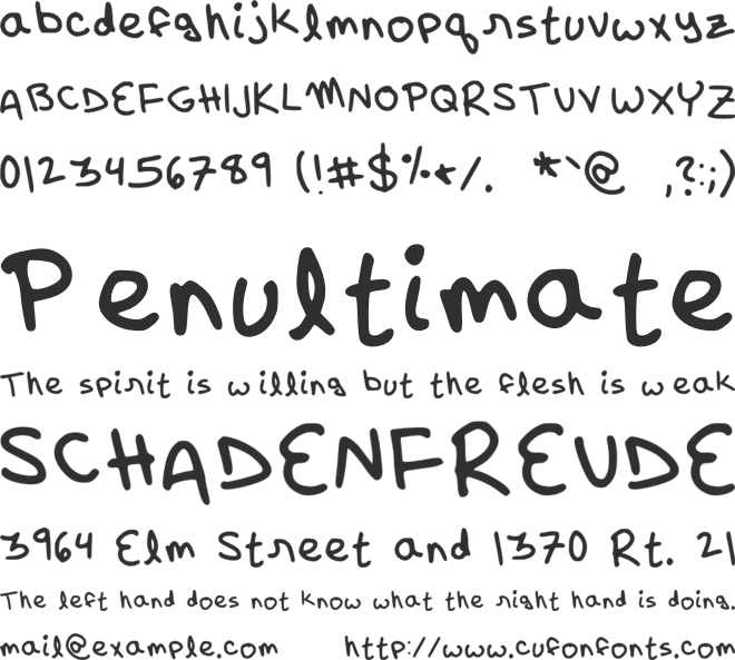 Riley font preview