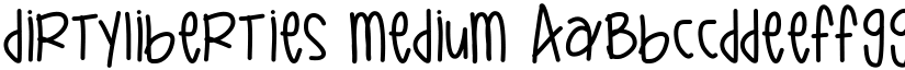DirtyLiberties font download