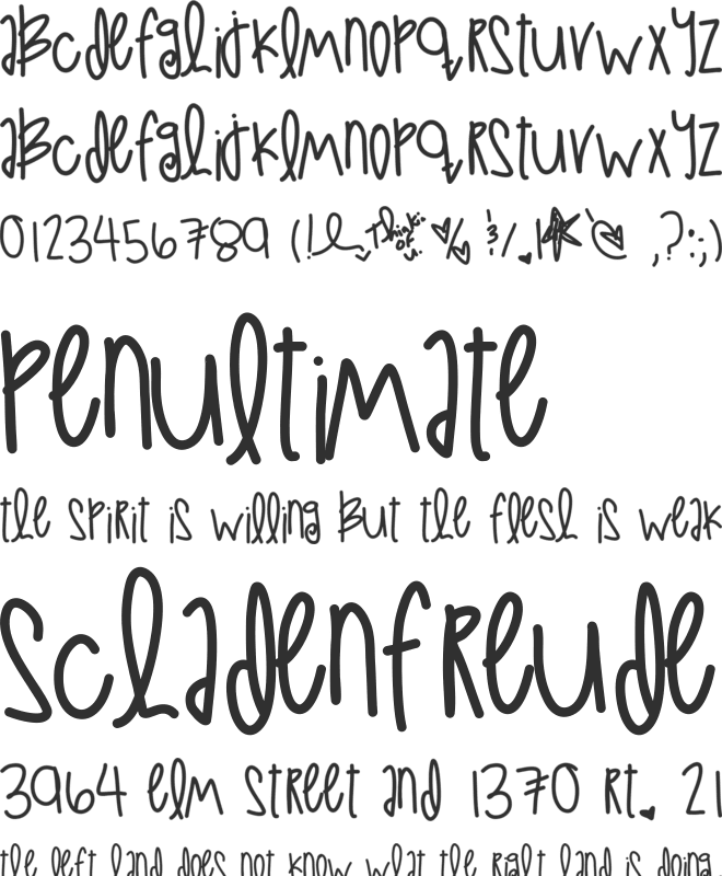 LoveAtFirstSight font preview