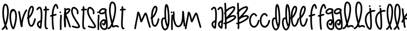 LoveAtFirstSight Medium font