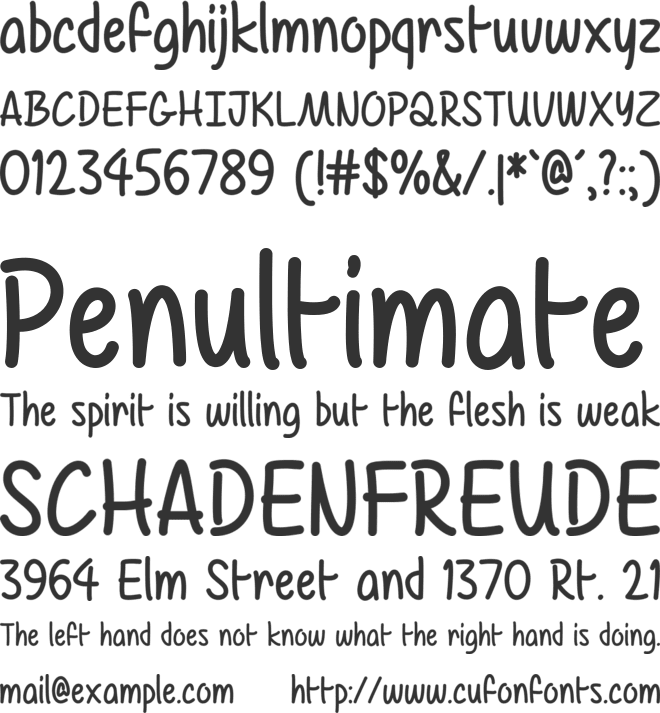 Mf Air Balloon font preview