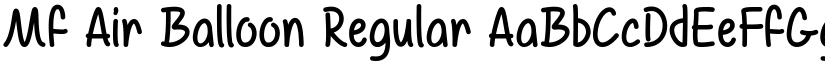 Mf Air Balloon Regular font