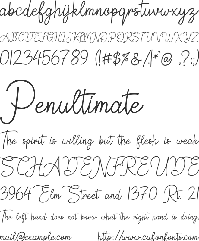 Springfield font preview