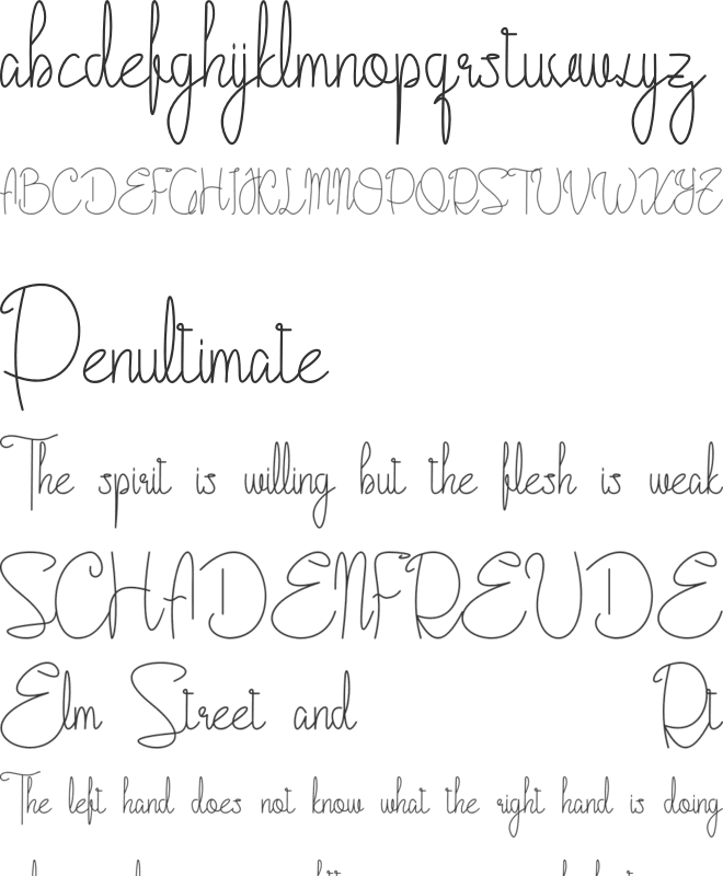 Cattalleya Demo font preview