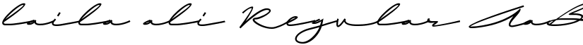 laila ali Regular font