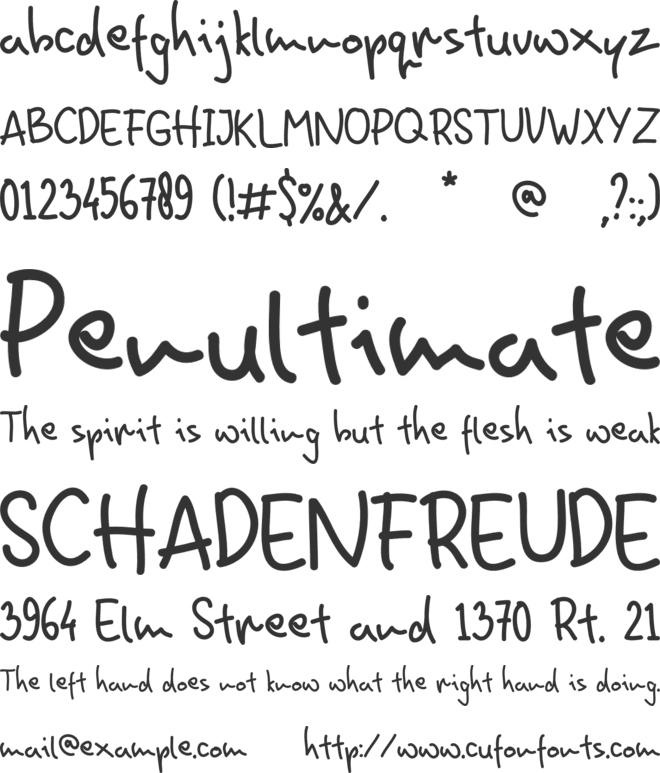 Homin Fun font preview