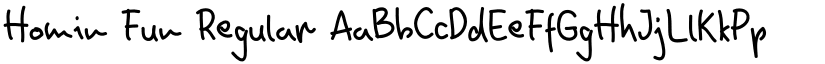 Homin Fun Regular font