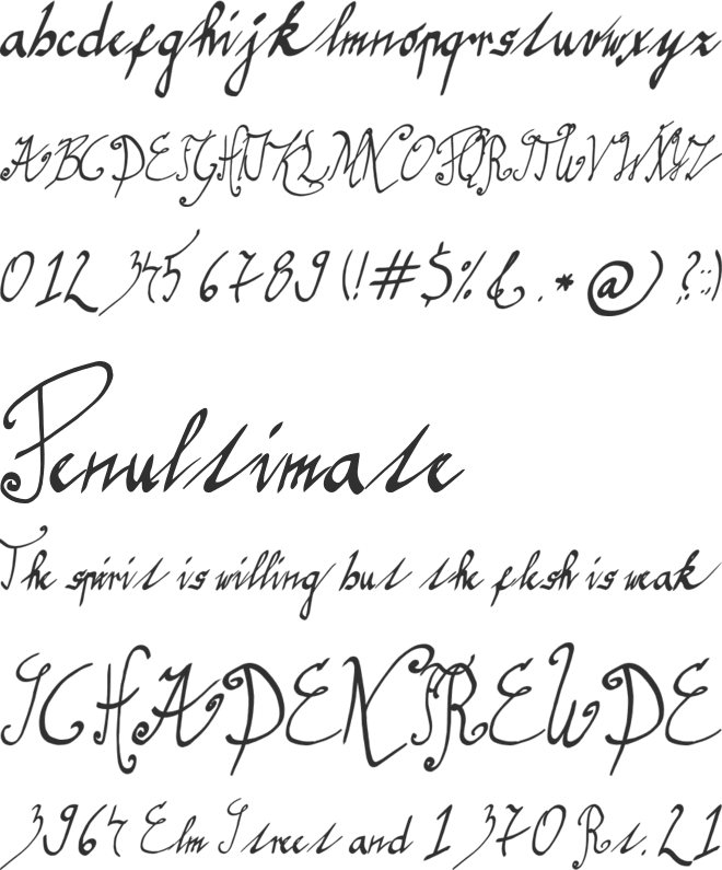 graceful font preview