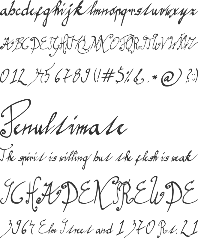 graceful font preview