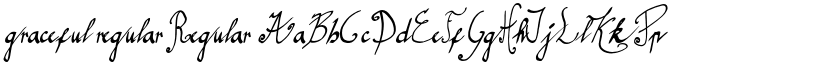 graceful regular Regular font