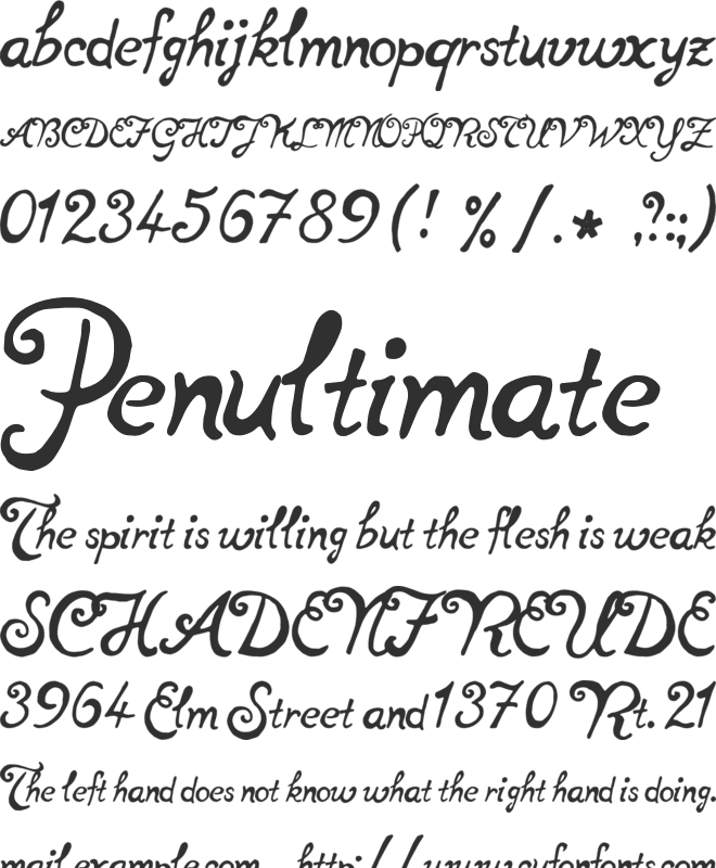 notperfect font preview