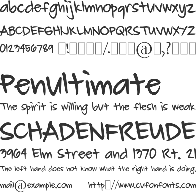 Carl John font preview