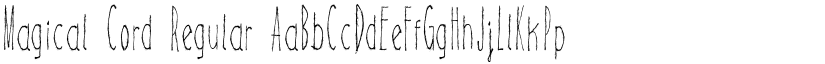 Magical Cord Regular font