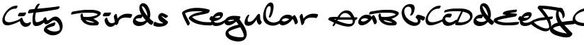 City Birds Regular font