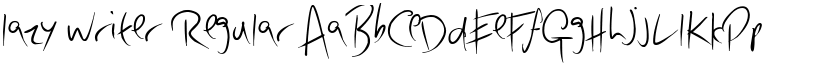 lazy writer font download