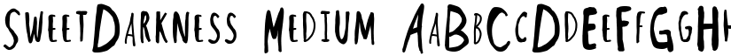 SweetDarkness Medium font