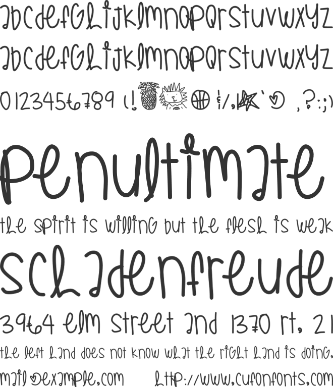 AllStarGameYay font preview