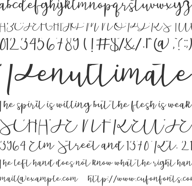 featrisse font preview