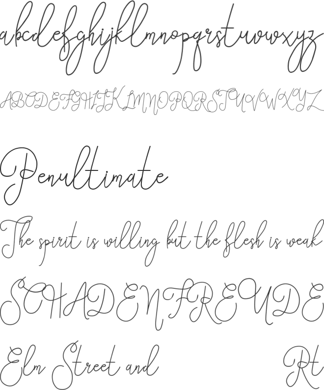 Eufora font preview