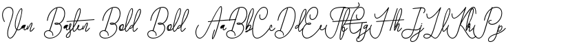 Van Basten Bold Bold font