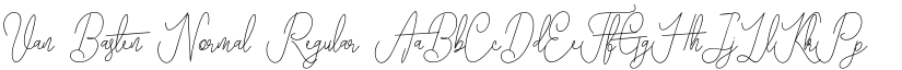 Van Basten Normal Regular font