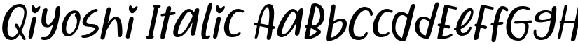 Qiyoshi Italic font