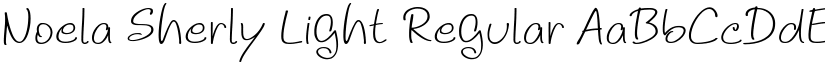 Noela Sherly Light Regular font